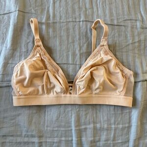 Lively Cream Mesh Nursing/Pumping Bra